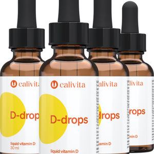 Calivita Vitamín D kvapky D-drops 4x30ml Family pack